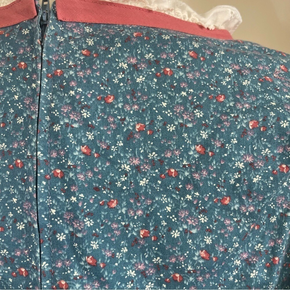 Vtg 70s Victorian Style Handmade Prairie Cottagecore Maxi Dress Renaissance - Picture 6 of 12